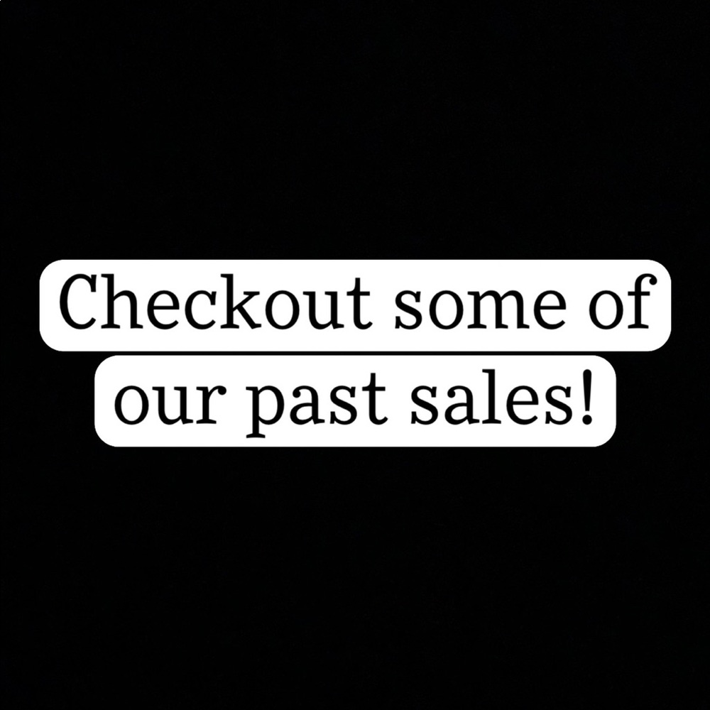 Sold Items!